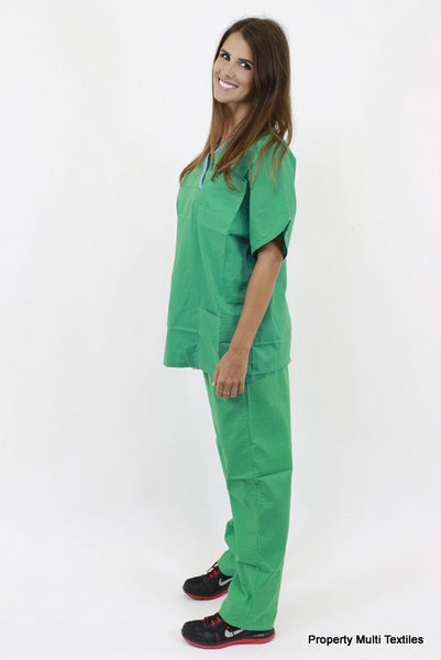 Green Scrub Shirt and Pant Sets - Multi Textiles, Inc. - 2